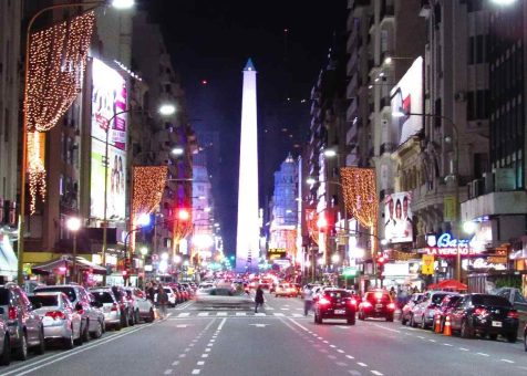 Vista del Obelisco en Buenos Aires