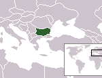 Bulgaria localización en el mapa
