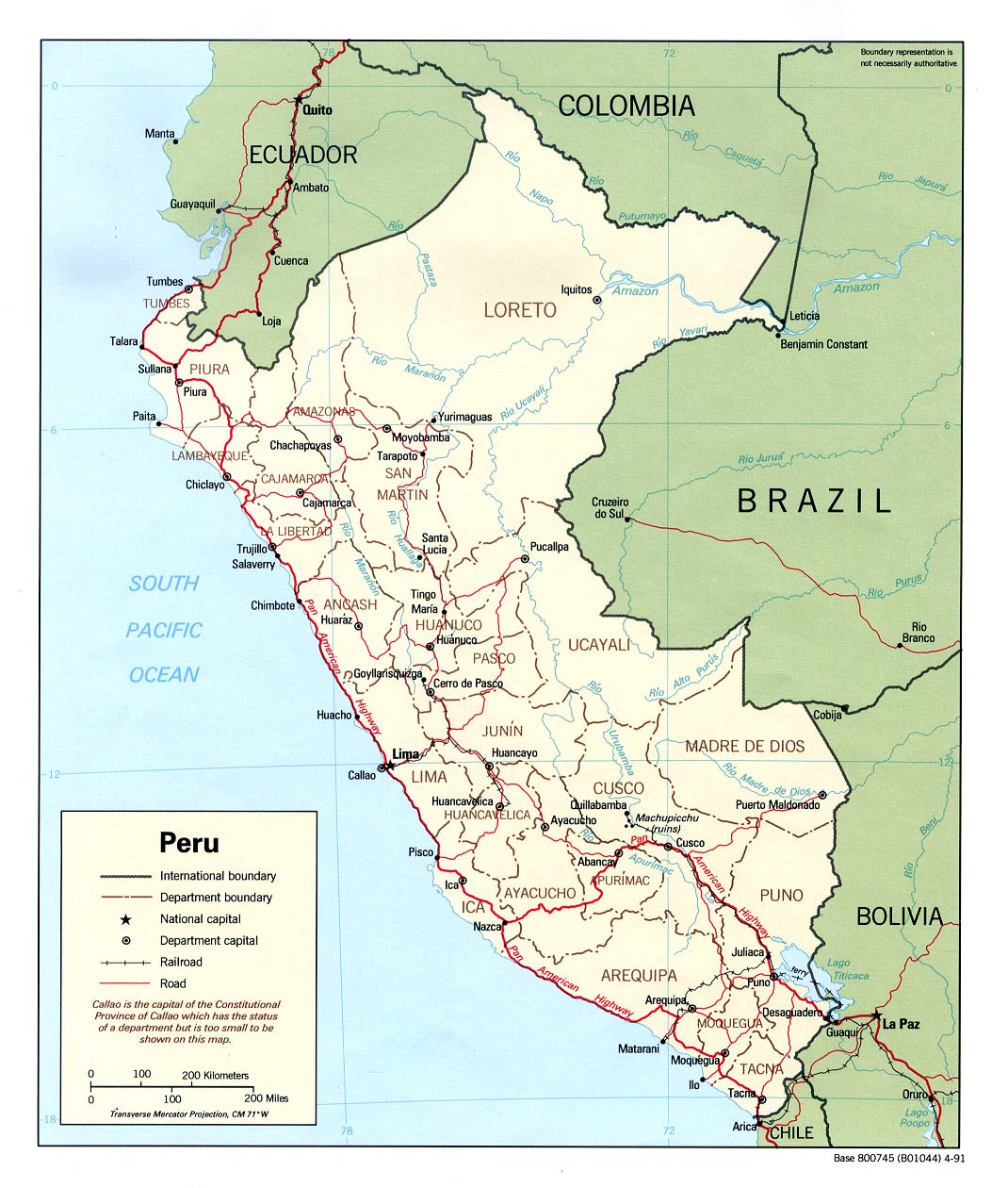 Mapa de Perú - Turismo.org