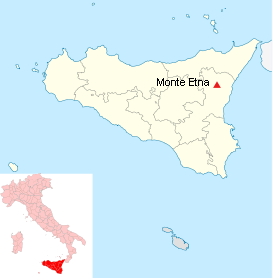 Monte Etna ubicación
