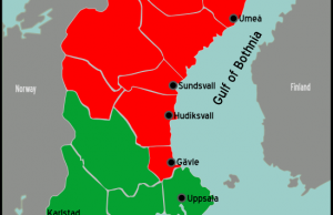 Suecia mapa regiones