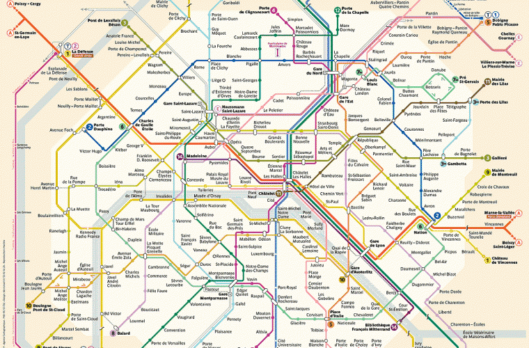 Plano del Metro de París