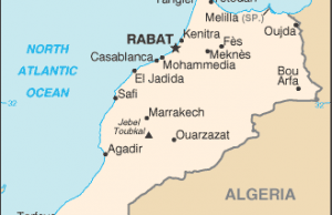 Marruecos mapa pequeño
