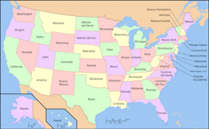 Mapa Estados de EEUU
