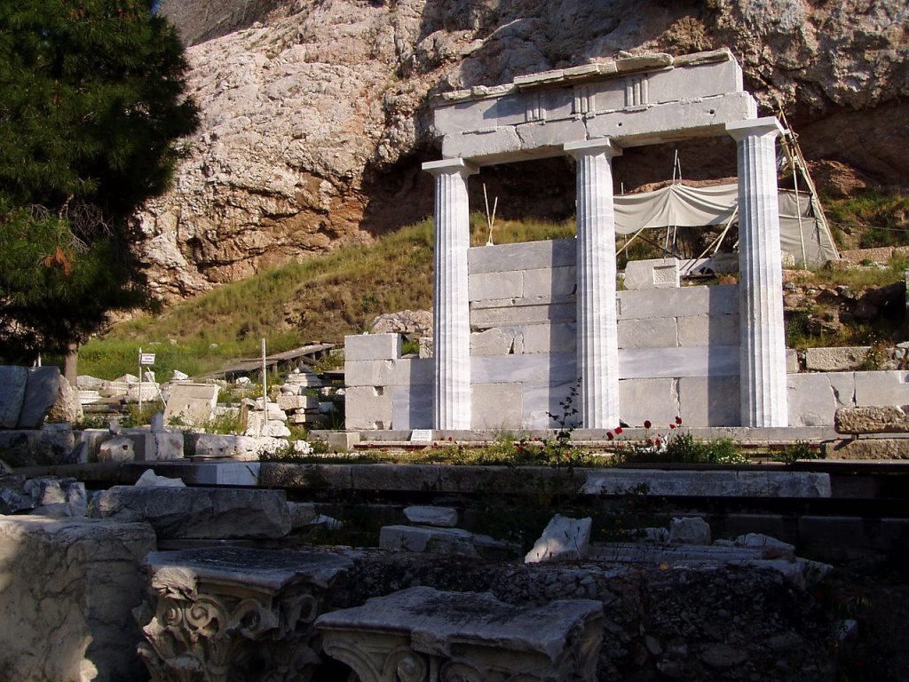 Restos del santuario de Asclepeión