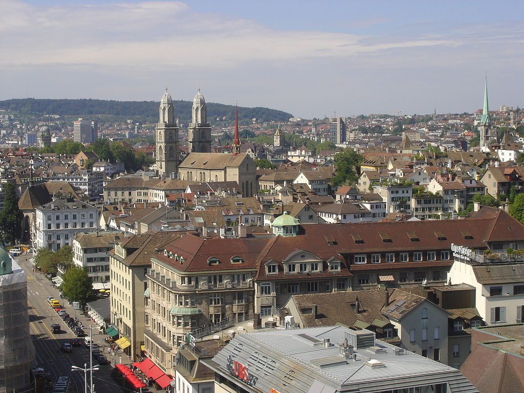 Vista panorámica de la ciudad de Zúrich