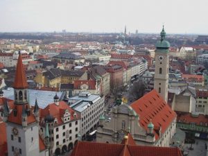 Vista aérea de la ciudad de Múnich