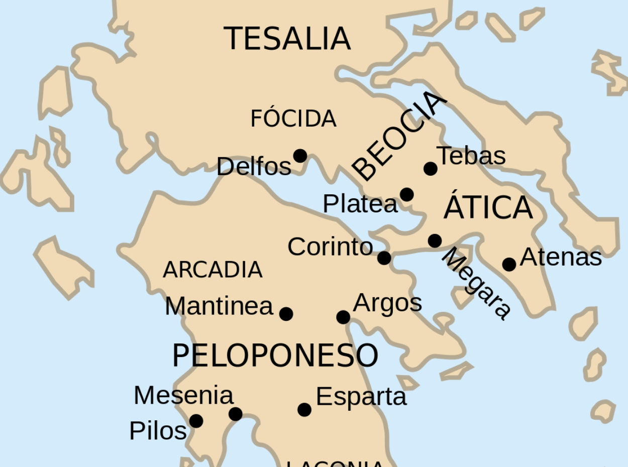 Mapa De Grecia Antigua