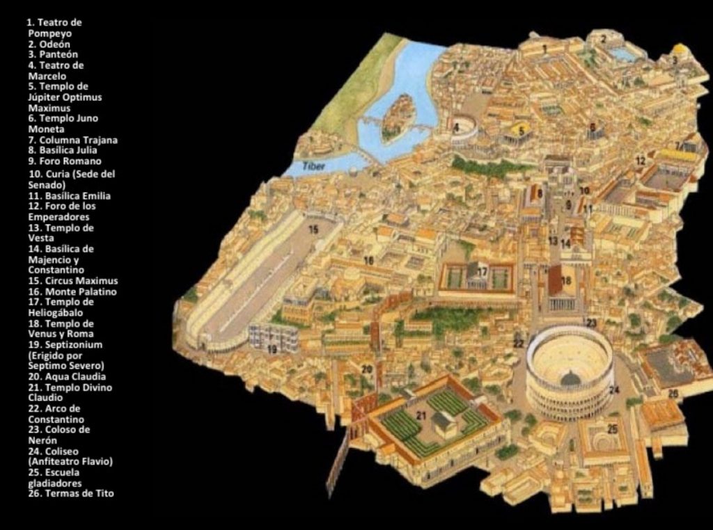 Mapa De La Antigua Roma 7289