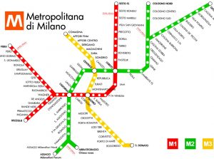 mapa de rutas de italia
