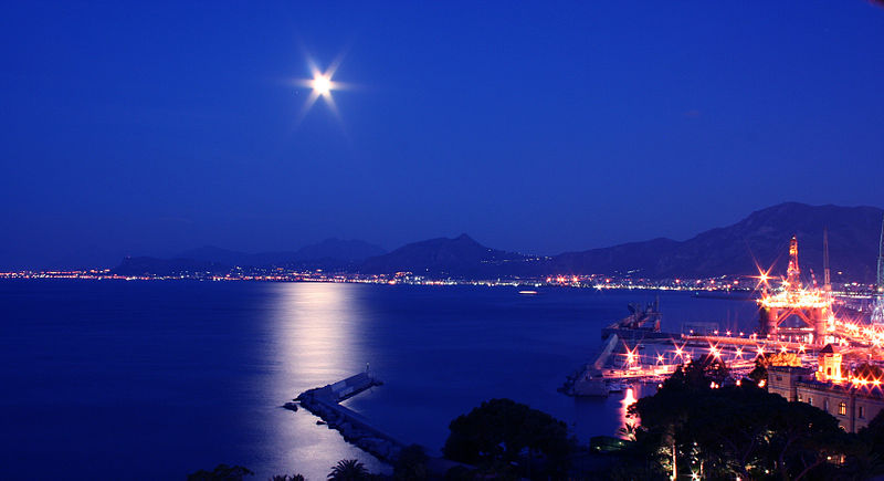 Golfo de Palermo de noche