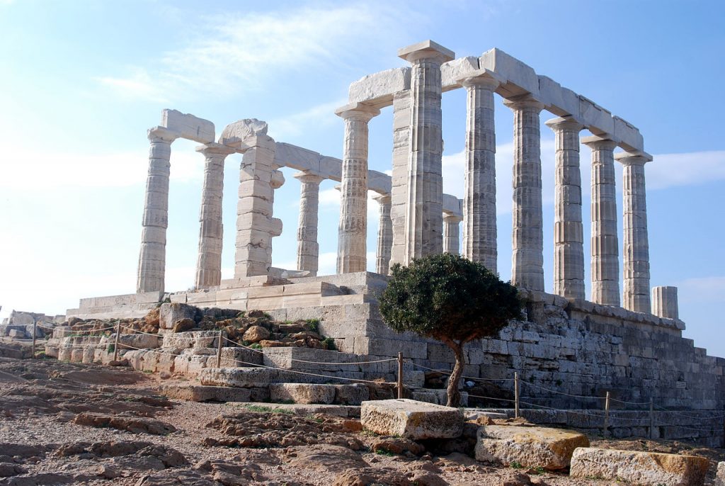 Templo de Poseidón en Grecia.