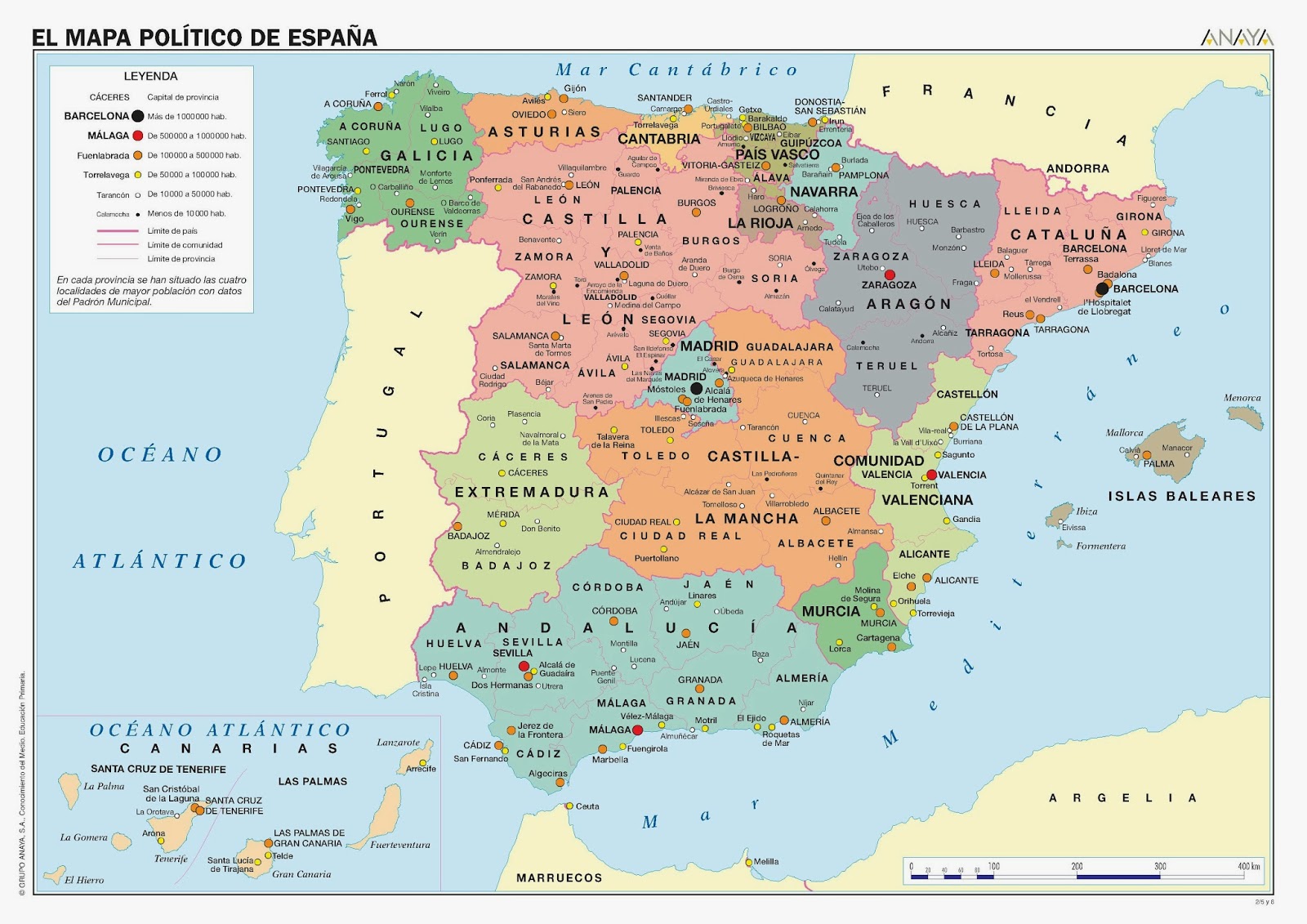 SPA 2 Cultura de Espana mapa de ciudades importantes Diagram